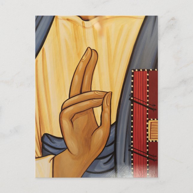 Religiöse Hand Signal Art Postkarte (Vorderseite)