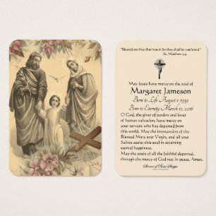 Religiöse Heilige Familie Jesus Mary Beerdigung Ge