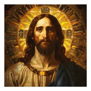 Religiöse Ikone Jesus Christus Fotodruck