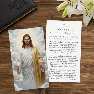 Religiöse Jesus-Erinnerungs-Trauerkarte
