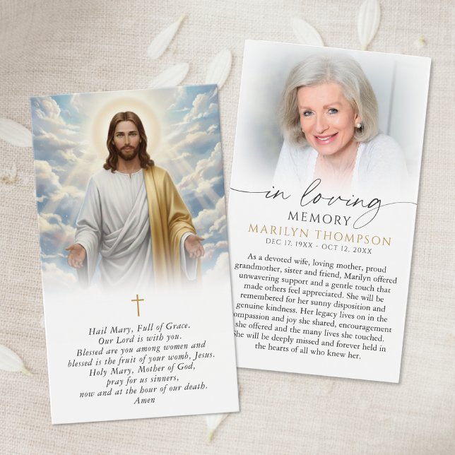 Religiöse Jesus Hail Mary Gebetskarte (Von Creator hochgeladen)