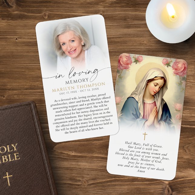 Religiöse Jungfrau Maria Gedenkkarte zum Gebet (Von Creator hochgeladen)
