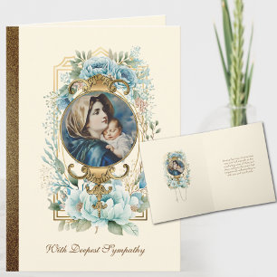 Religiöse Jungfrau Maria Jesus Katholische Beileid Karte