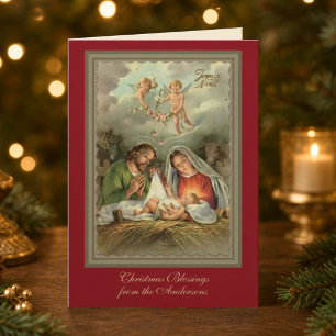 Religiöse Jungfrau Maria Jesus Schrift Weihnachten