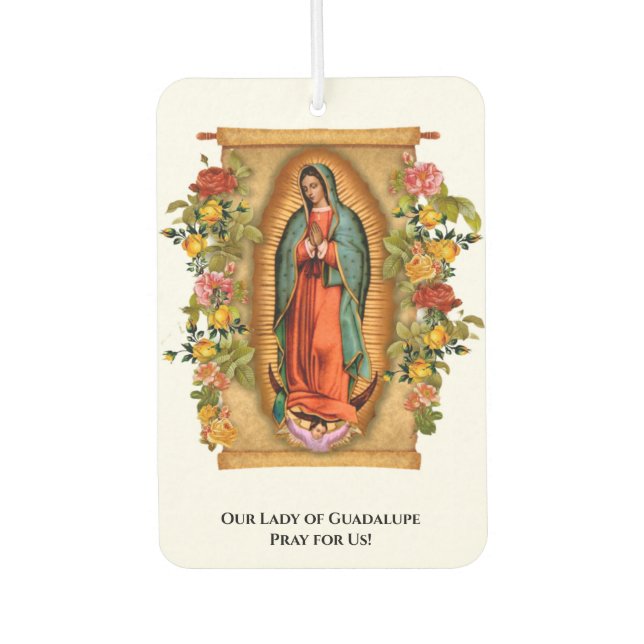 Religiöse Jungfrau Mary Guadalupe Katholische Span Autolufterfrischer (Vorderseite)