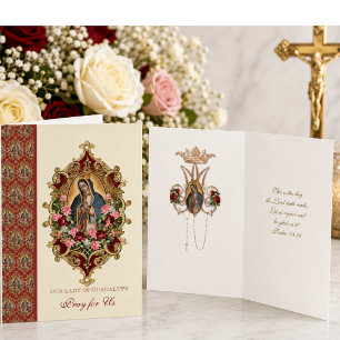 Religiöse Jungfrau Mary Guadalupe Spanische Festka Karte