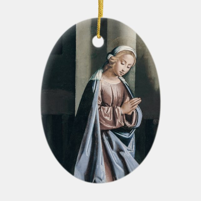 Religiöse Jungfrau Mary Madonna Artwork Keramik Ornament (Vorne)