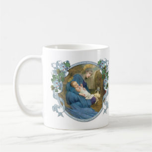 Religiöse Jungfrau Mary schläft Baby Jesus  Kaffeetasse