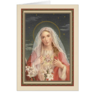 Religiöse Jungfrau Mutter Maria Katholisch Vintage