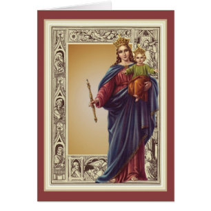 Religiöse Jungfrau Mutter Maria Katholisch Vintage