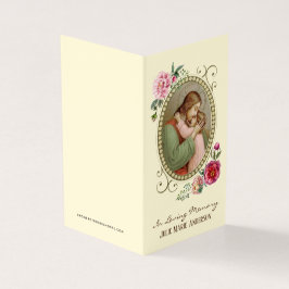 Religiöse katholische Beerdigungskarten Visitenkarten