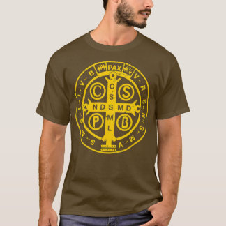 Religiöse katholische St. Benediktinermedaille T-Shirt
