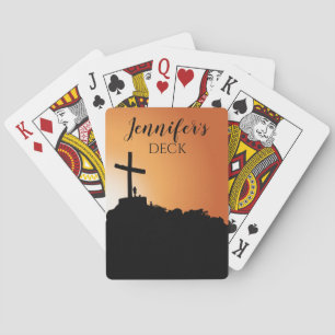 Religiöse Kreuz-Dankbarkeits-Spielkarten Spielkarten
