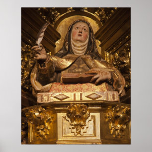 Religiöse Kunst als Vertreter von Santa Teresa Poster