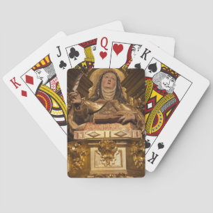 Religiöse Kunst, die Santa Teresa repräsentiert Spielkarten