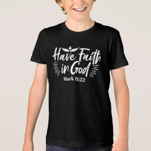 Religiöse Kunst: Glauben an Gottes Schriftendesign Tri-Blend Shirt