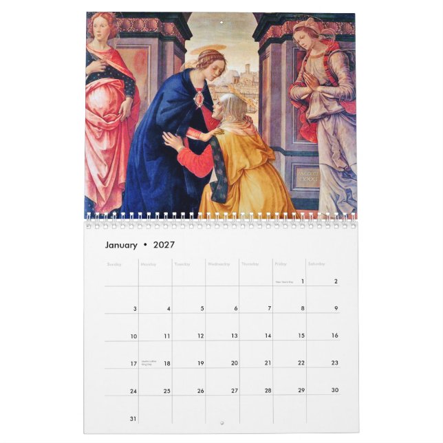 Religiöse Kunst Kalender (Jan 2027)