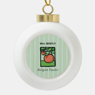 Religiöse Lehrerin danke Ihnen, Apple Keramik Kugel-Ornament