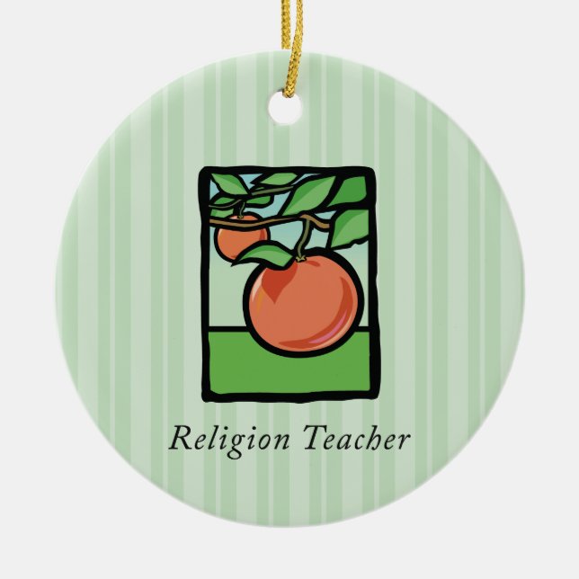 Religiöse Lehrerin danke Ihnen, Apple Keramik Ornament (Vorne)
