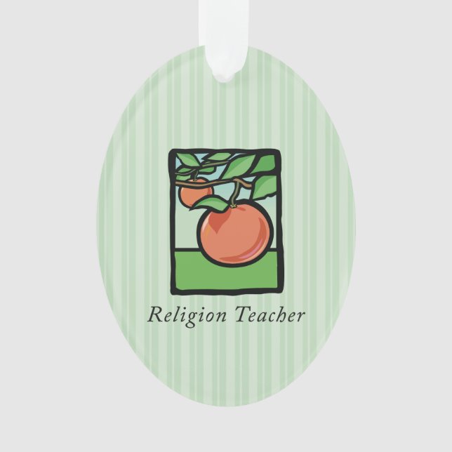 Religiöse Lehrerin danke Ihnen, Apple Ornament (Vorderseite)