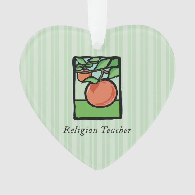 Religiöse Lehrerin danke Ihnen, Apple Ornament (Vorderseite)