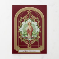 Religiöse Messe, die Heiliges Herz Jesus Tri-Fol b