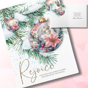 Religiöse Mutter Maria Jesus Aquarell Weihnachten