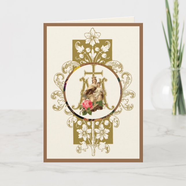 Religiöse Mutter Perpetuelle Hilfe katholischen Je Karte (Vorderseite)