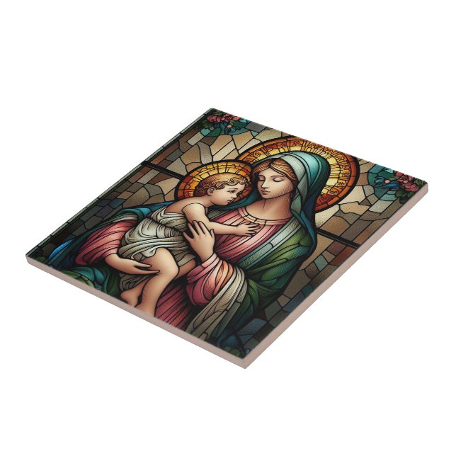 Religiöse Mutter und Kind Fliese (Seite)