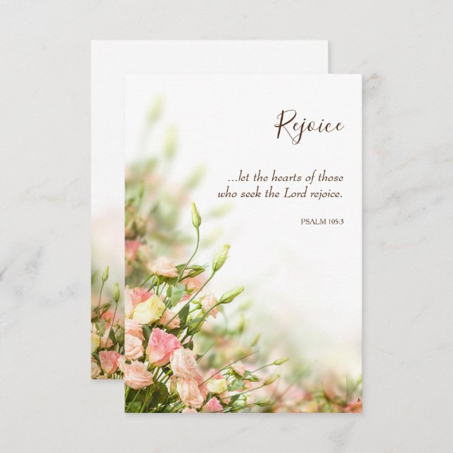 Religiöse Osterkarten - Gefühle der Freude Dankeskarte (Vorne/Hinten)