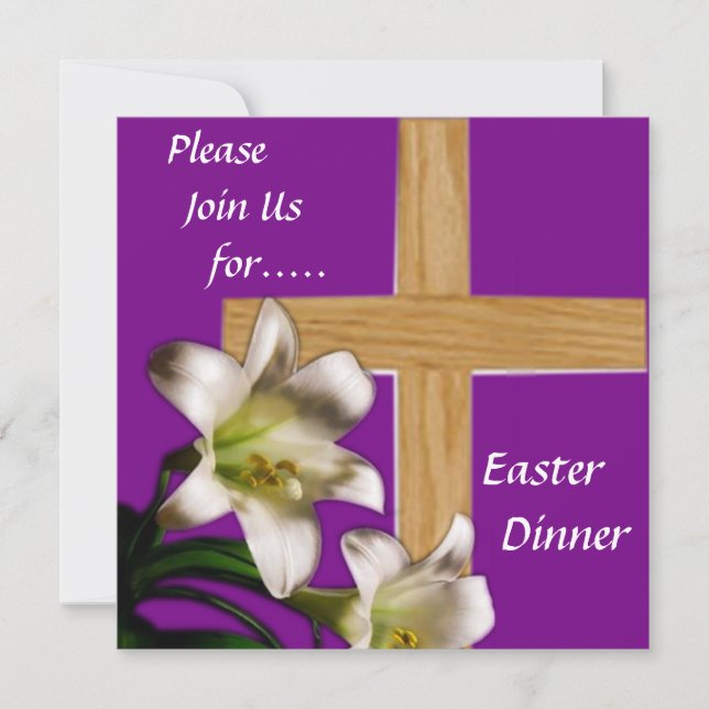 Religiöse Ostern-Abendessen-Einladung Einladung (Vorderseite)