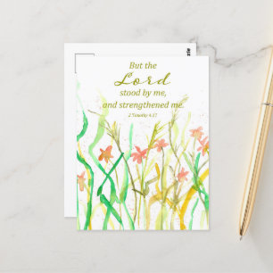Religiöse Schrift 2. Timotheus Wildblumenstrauß Postkarte