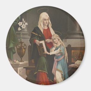 Religiöse St. Anne Jungfrau Maria Katholische Vint Magnet
