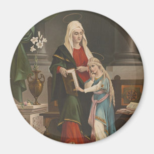 Religiöse St. Anne Jungfrau Mary Katholic Vintag Magnet