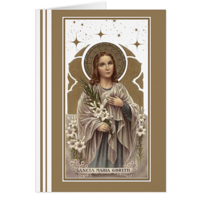 Religiöse St. Maria Goretti katholische Vintag (Vorne)