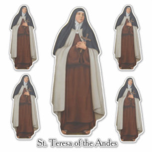 Religiöse St. Teresa der Anden Carmelite Nun Aufkleber