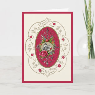 Religiöse St. Therese Karmelitin Vintage-Karte Karte