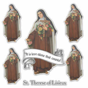 Religiöse St. Therese von Lisieux Carmelite Nun Aufkleber