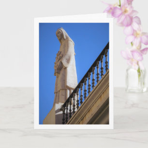 Religiöse Statue, Valencia City, Spanien Karte