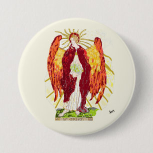 Religiöse Taste : Archangel Uriel Button