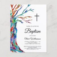 Religiöse Taufe Christening Einladung Postkarte