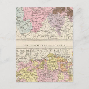 Religiöse und sprachliche Karte der Schweiz