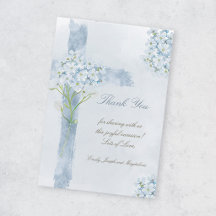 religiöse Veranstaltung blaue florale Kreuz-Dankes