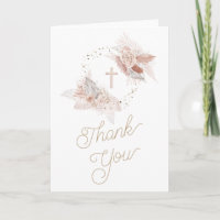 religiöse Veranstaltung floral Danke Karte