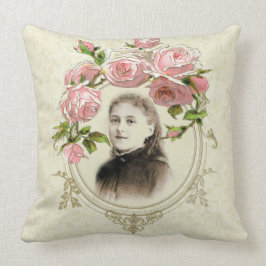 Religiöse Vintage katholische Rosen St. Therese Kissen