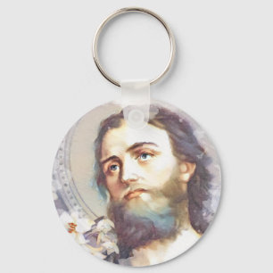 Religiöse Vintage katholische Saint-Joseph-Schlü Schlüsselanhänger