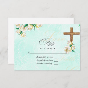 Religiöse Wasserfarben RSVP Karte
