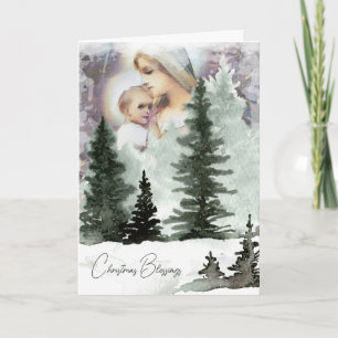 Religiöse Weihnachten Jesus Wasserfarbe Natur