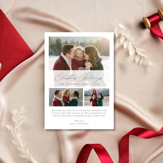 Religiöse Weihnachtsbotschaften Elegantes Foto Feiertagskarte (Von Creator hochgeladen)