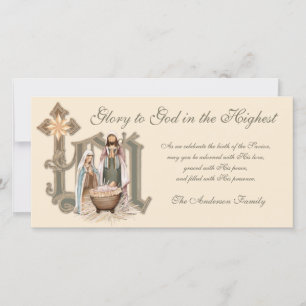 Religiöse Weihnachtsfamilie Jesus Mary Joseph